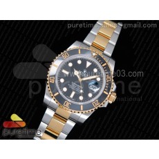 VR MAX 롤렉스 서브마리너 흑색콤비 포금 Submariner 116613 LN YG Wrapped Bezel Black Dial on SS/YG Bracelet A2836