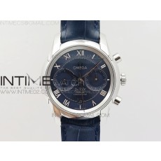 OM공장 오메가 드빌 크로노그래프 스틸 블루다이얼 가죽스트랩 DE VILLE CHRONOGRAPH SS BLUE DIAL ON BLUE LEATHER STRAP A9300