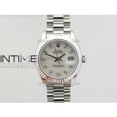 BP공장 롤렉스 여성용 데이저스트 28mm 스틸 자개 텐포인트다이얼 프레지던트브레이슬릿 DATEJUST 28MM SS WHITE MOP DIAL ON SS BRACELET ETA2671