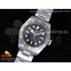 ZF공장 튜더 블랙베이 41 쉴드 2016년형 스틸 그린인서트 HERITAGE 2016 BLACK BAY SHIELD GREEN BEZEL ON SS BRACELET A2824