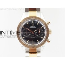 OM공장 오메가 스피드마스터57 코엑시얼 블랙다이얼 로즈골드콤비 브레이슬릿 SPEEDMASTER '57 CO-AXIAL RG/SS BLACK DIAL WHITE MARKERS ON RG/SS BRACELET A9300 (FREE LEATHER STRAP)