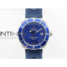 OM공장 브라이틀링 슈퍼오션 42MM 스틸 블루다이얼 블루인서트 러버스트랩 SUPEROCEAN 42MM A17321 SS  BLUE DIAL BLUE BEZEL ON BLUE RUBBER STRAP A2824(FREE RUBBER STRAP WITH BUCKLE)