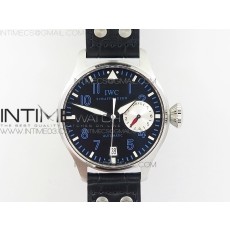 ZF공장 IWC 빅파일럿 스틸 블랙다이얼 블루넘버인덱스 가죽스트랩 BIG PILOT IW5009 BLACK DIAL BLUE NUMBERS ON BLACK LEATHER STRAP A51111