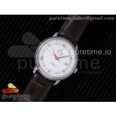 MK공장 v4 오메가 드빌 스틸 화이트다이얼 로즈골드인덱스 브라운가죽스트랩 De Ville SS White Dial RG Markers on Brown Leather Strap MIYOTA 9015 V4