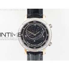 TW공장 파텍필립 6104P 문 로즈골드금장 블랙다이얼 다이아몬드베젤 가죽스트랩 6104P MOON RG BLACK DIAL DIAMOND BEZEL ON BLACK LEATHER STRAP A240 V2