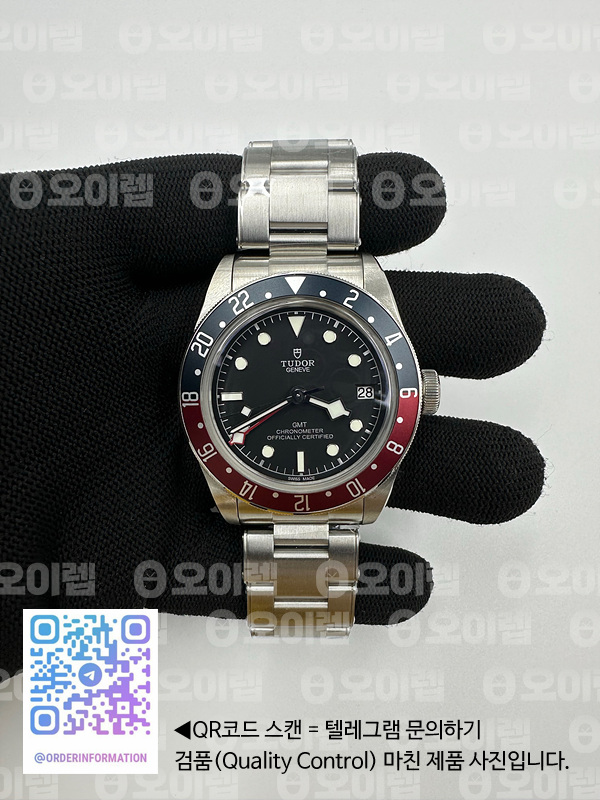 ZF공장 튜더 블랙베이 41 gmt 바젤월드 2018 펩시판 브레이슬릿 BLACK BAY GMT BASELWORLD 2018 PEPSI BLUE/RED BEZEL  BLACK DIAL ON SS BRACELET A2836