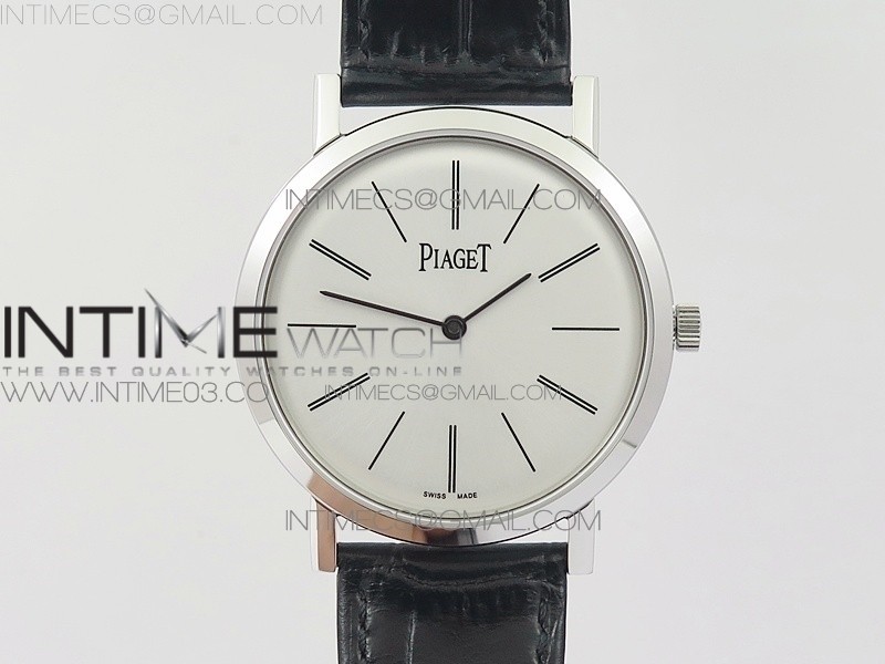 BBR공장 피아제 알티플라노 스틸 화이트다이얼 가죽스트랩 ALTIPLANO SS WHITE DIAL ON BLACK LEATHER STRAP A430P