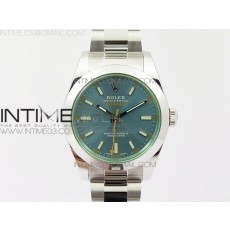 DJ공장 롤렉스 블루 밀가우스 904L 스틸 블루다이얼 브레이슬릿 MILGAUSS 116400 904L SS BLUE DIAL ON 904L SS BRACELET A2836 (REAL GREEN SAPPHIRE CRYSTAL)