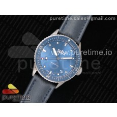 ZF공장 블랑팡 피프티패덤즈 바티스카프 세라믹 블루다이얼 캔버스스트랩 Fifty Fathoms Bathyscaphe Ceramic Blue Dial on Blue Sail-Canvas Strap A1315