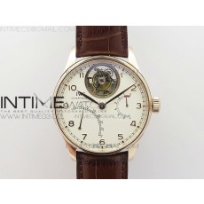 ZF공장 IWC 포르투기즈 투어빌론 IW504602 로즈골드금장 화이트다이얼 가죽스트랩 IWC PORTUGUESE TOURBILLON IW504602 RG WHITE DIAL ON BROWN LEATHER STRAP