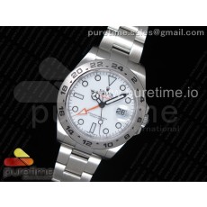 JF공장 V3 롤렉스 익스플로러2 Explorer II 42mm 216570 White Dial on SS Bracelet A2836 V3