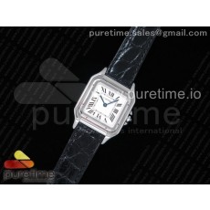 K11공장 까르띠에 팬더 레이디즈 27 스틸 화이트다이얼 블랙악어스트랩 Panthère Secrete Ladies 27mm SS White Dial on Black Croco Strap Ronda Quartz