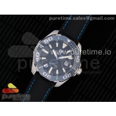 OX공장 태그호이어 아쿠아레이서5 스틸 43MM  싱글블루 Aquaracer Calibre 5 SS 43mm Ceramic Bezel Black Dial 