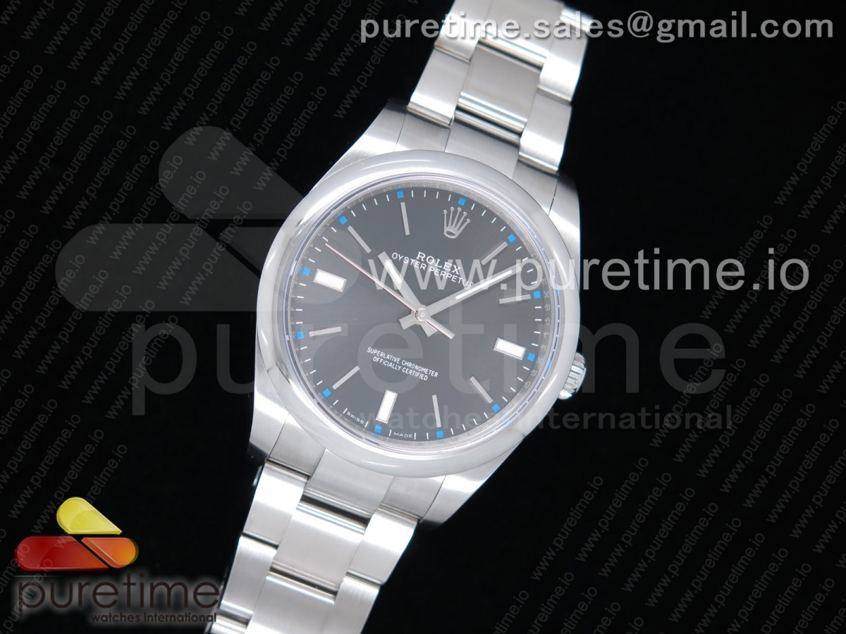 GM공장 롤렉스 오이스터퍼페츄얼 39MM 904L스틸케이스 그레이다이얼 브레이슬릿 Oyster Perpetual 39mm 114300 Gray Dial on SS Bracelet SA3132