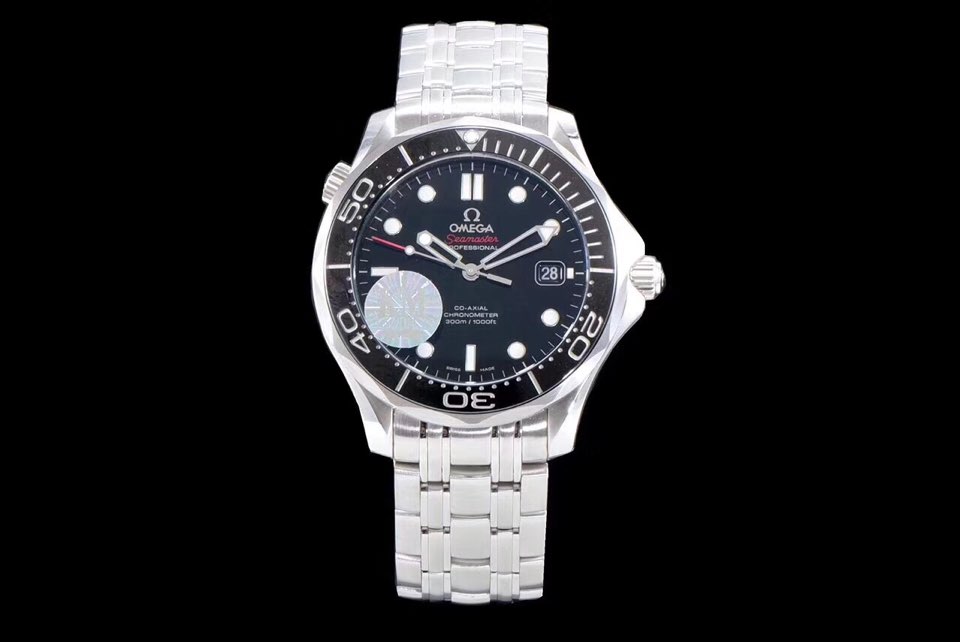 KM공장 오메가 씨마스터 다이버300 스틸 블랙 브레이슬릿 Seamaster 300M Chronometer SS Black on SS Bracelet