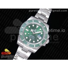 NAIL공장 롤렉스 서브마리너 그린 Submariner 116610 LV Green Ceramic 904L on SS Bracelet SA3135