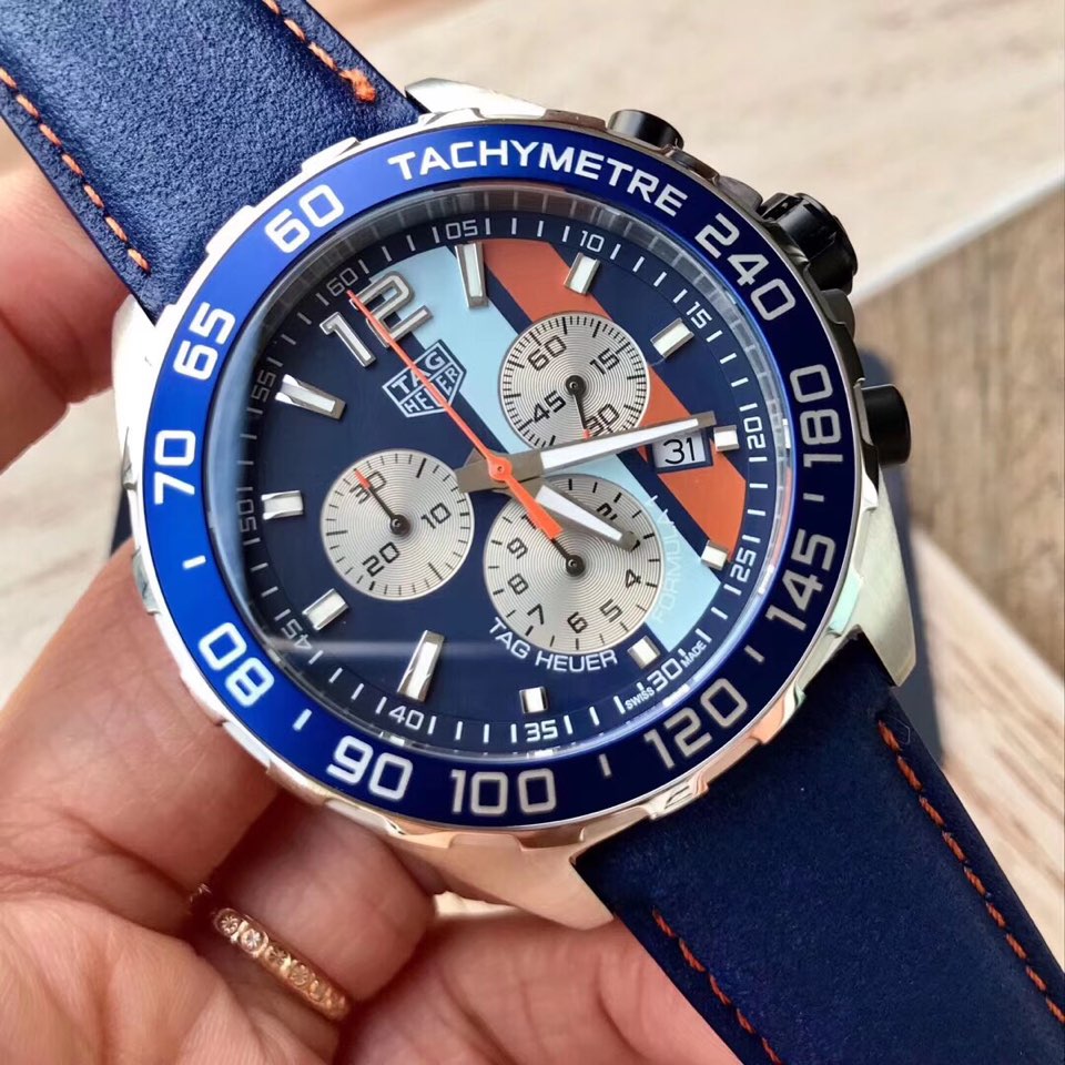 태그호이어 포뮬러1 43MM  쿼츠 TAG Heuer Formula 1 Gulf GULF Edition