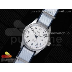 M+F공장 IWC 마크18 화이트다이얼 나일론스트랩 Mark XVIII IW327002 SS White Dial on White Nylon Strap A35111 (Free Leather)