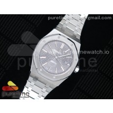 FK공장 오데마피게 로얄오크 15400 그레이다이얼 브레이슬릿 Royal Oak 41mm 15400 SS Gray Textured Dial on SS Bracelet A3120