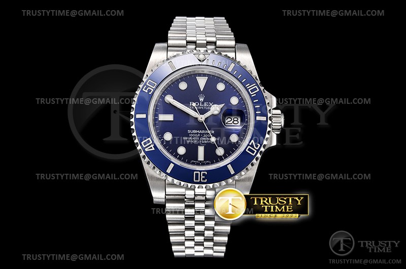 EW공장 롤렉스 서브마리너블루 쥬빌레브레이슬릿 Submariner 116619LN Jub SS/SS Blue EWF Asia 3135