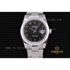 BP공장 데이저스트 36MM 블랙다이얼 브레이슬릿 Datejust 36mm BP High Grade Black Dial SS Bracelet A2813