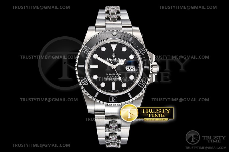 GM공장 롤렉스 서브마리너 블랙다이얼 브레이슬릿 Submariner 116610LN 904L SS/SS Black GMF Asia 2824