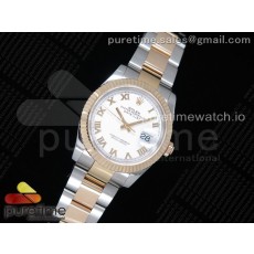 GM공장 롤렉스 데이저스트 36 옐로우골드콤비 포금 화이트다이얼 브레이슬릿 DateJust 36 SS/YG Wrapped 116233 White Dial Roman Markers on SS/YG Wrapped Oyster Bracelet A2836