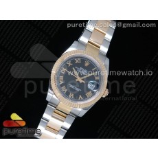 GM공장 롤렉스 데이저스트 36 옐로우골드콤비 포금 블랙다이얼 브레이슬릿 DateJust 36 SS/YG Wrapped 116233 Black Dial Roman Markers on SS/YG Wrapped Oyster Bracelet A2836