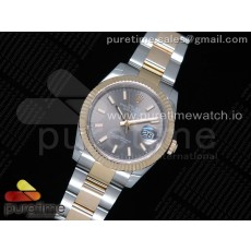 GM공장 롤렉스 데이저스트 36 옐로우골드콤비 포금 그레이다이얼 브레이슬릿 DateJust 36 SS/YG Wrapped 116233 Gray Dial Stick Markers on SS/YG Wrapped Oyster Bracelet A2836