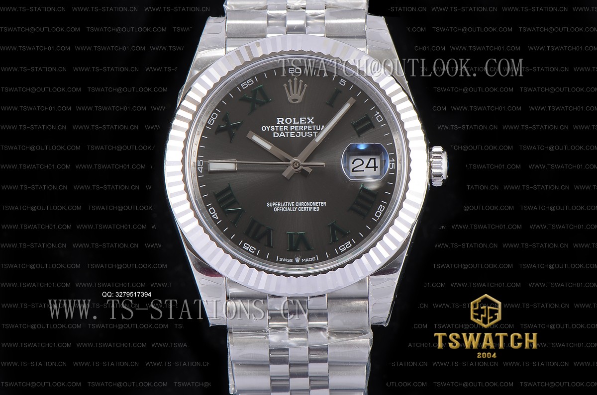 DJ공장 롤렉스 데이저스트 41 그레이다이얼 쥬빌레브레이슬릿 DateJust 41 126334 DJF 1:1 Gray Dial 904 Steel A2836