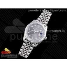 RE공장 롤렉스 데이저스트 41 그레이다이얼 브레이슬릿 New DateJust 41 126334 SS Gray Dial Diamonds Markers on Jubilee Bracelet A3235 Clone