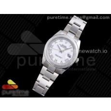 RE공장 롤렉스 데이저스트 41 화이트다이얼 브레이슬릿 New DateJust 41 126334 SS White Dial Roman Markers on Oyster Bracelet A3235 Clone