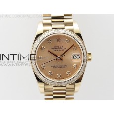 BP공장 롤렉스 데이저스트 31 로즈골드금통 로즈골드다이얼 브레이슬릿2813 Datejust 31mm 278275 RG Dia Bezel RG Crystal Markers Dial on RG President Bracelet