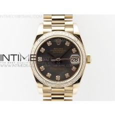 BP공장 롤렉스 데이저스트 31 로즈골드금통 자개다이얼 브레이슬릿2813 Datejust 31mm 278275 RG Dia Bezel Gray MOP Crystal Markers Dial on RG President Bracelet