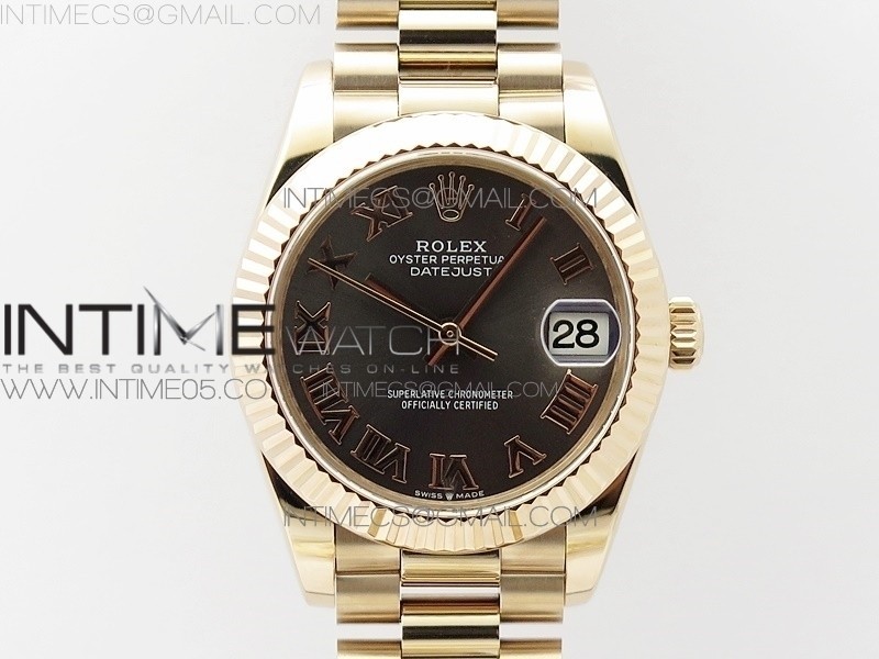 BP공장 롤렉스 데이저스트 31 로즈골드금통 그레이다이얼 브레이슬릿2813 Datejust 31mm 278275 RG Gray Roman Markers Dial on RG President Bracelet