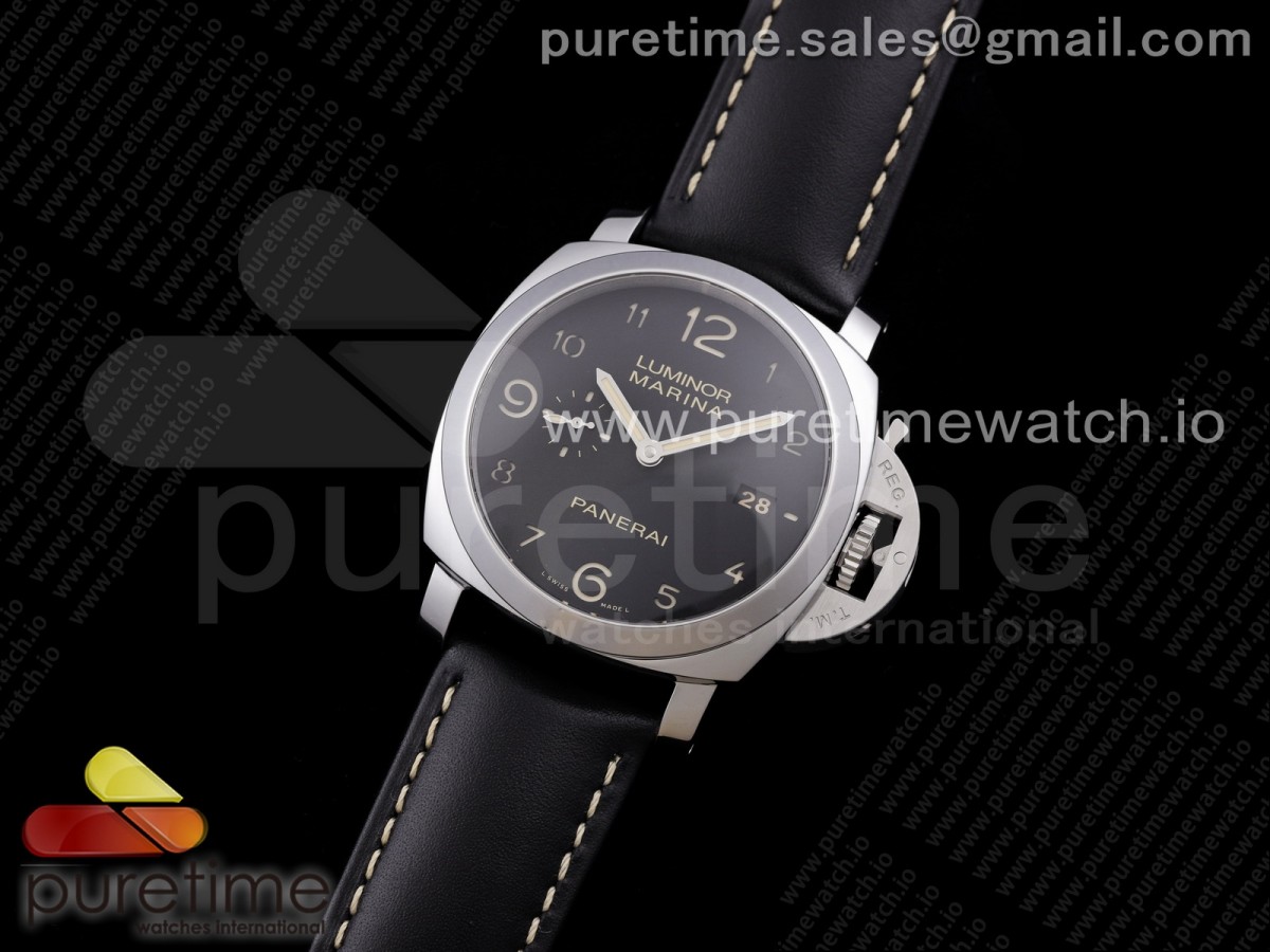 VS공장 파네라이 루미노르 마리나 PAM359 블랙다이얼 가죽스트랩 PAM359 R Black Leather Strap P.9000 Super Clone V2