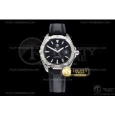 XT공장 아쿠아레이서 블랙다이얼 러버 SW200 Aquaracer Caliber 5 41mm SS/RU Black XTF SW200