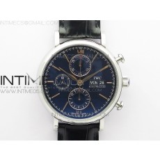 ZF공장 포르토피노 블루다이얼 가죽스트랩 Portofino IW391001 SS ZF 1:1 Best Edition Blue Dial on Black leather strap A7750