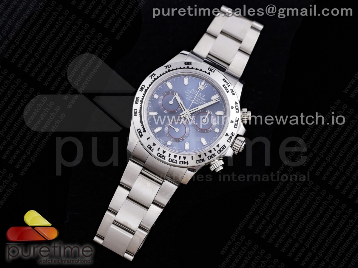 TW공장 스틸토나 블루다이얼 4130  Daytona SS TWF SS Bezle Blue Dial on SS Brcelet A4130