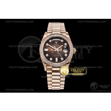 EW공장 데이데이트 36 로골 브라운다이얼 DayDate 36mm Dia Pres RG/RG G-Brown Diam EWF A3255 Mo