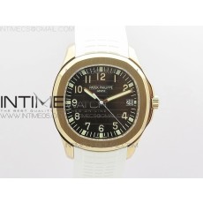 ZF공장 아쿠아넛 로골 브라운다이얼 러버 Aquanaut 5167R RG ZF 1:1 Best Edition Brown Dial on White Rubber Strap 324CS (Free box)