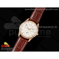 ZF공장 V3 마르쉐 로골 크림다이얼 가죽스트랩 Master Ultra Thin Réserve de Marche RG ZF 1:1 Best Edition Cream Dial on Brown Leather Strap A938 V3