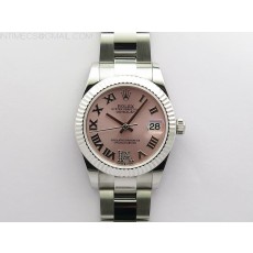 BP공장 롤렉스 데이저스트 31 핑크다이얼 2813무브 21600진동 Datejust 31mm 278273 SS BP Best Edition Pink Roman Markers Dial on Oyster Bracelet