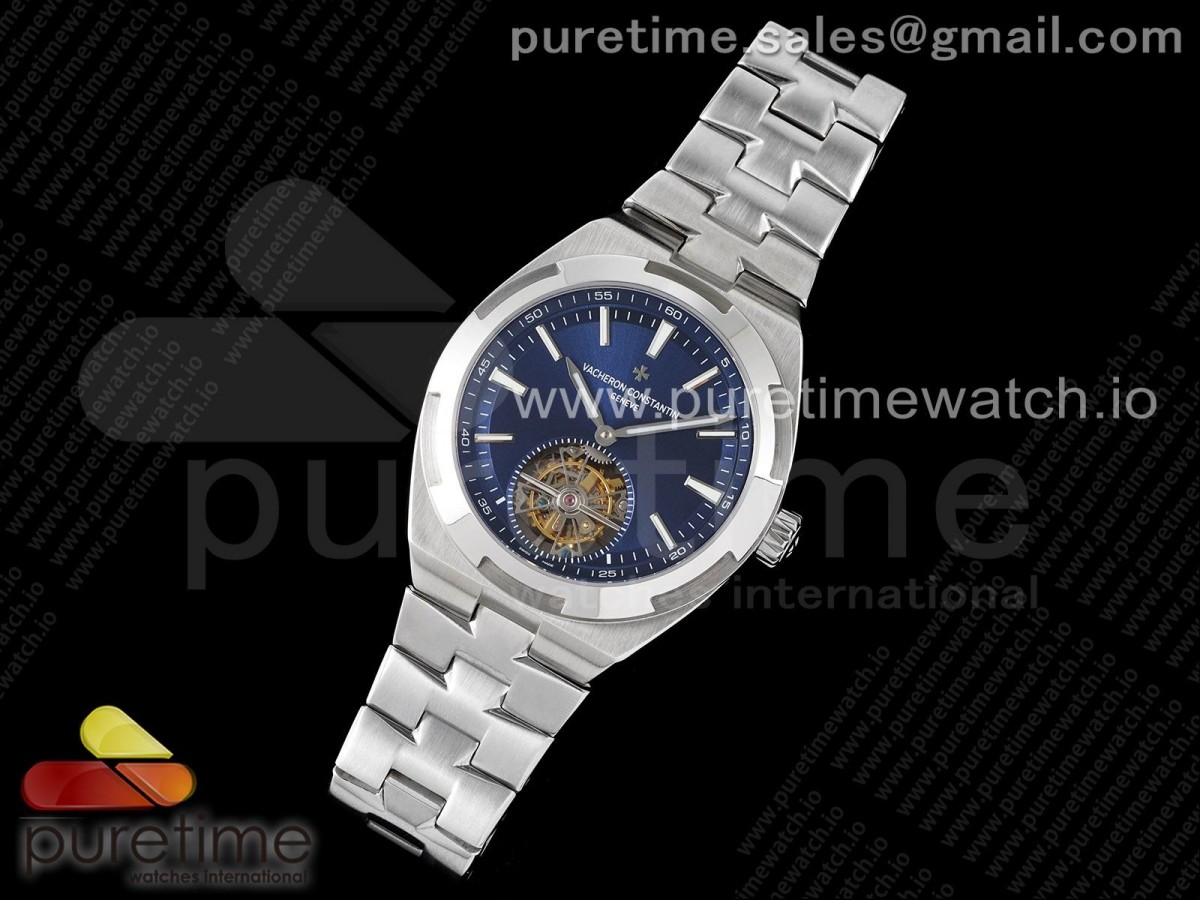 EUR공장 오버시즈 뚜르비용 블루다이얼 Traditionnelle Tourbillon SS EURF Best Edition Blue Dial on SS Bracelet