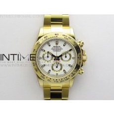 BL공장 롤렉스 스틸 데이토나 옐로우골드금통 화이트다이얼 Daytona 116500 LN YG BLF Best Edition White dial On YG Bracelet A4130