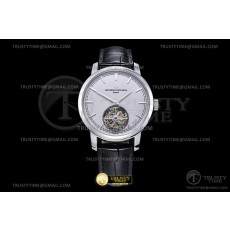 EUR공장 트레디셔널 뚜르비용 화이트다이얼 가죽스트랩 Traditionnelle Tourbillon SS/LE Grey EURF Asia HW Tourb