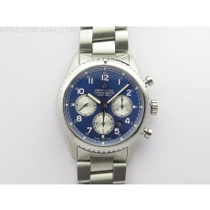 B12공장 브라이틀링 내비타이머 블루다이얼 Navitimer 8 SS B12 Best Edition Blue dial On SS Bracelet A7750