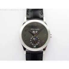 GR공장 애뉴얼 캘린더 그레이다이얼 가죽스트랩 Annual Calendar Complications 5396 SS GRF Best Edition Gray dial on Black leather strap A324