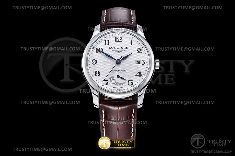 YL공장 론진 마스터컬렉션 파워리저브 스틸 화이트다이얼 브라운가죽스트랩 Longines Master Power Reserve Brn SS/LE Wht YLF A602.2