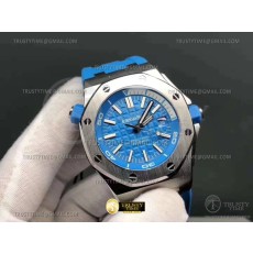 BF공장 오데마피게 로얄오크오프쇼어 다이버 15710 터퀴스블루 Royal Oak Offshore Diver 15710 SS/RU L-Blue BF A3120